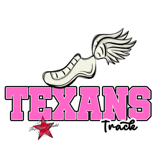Texans Varsity Track-Baby Pink