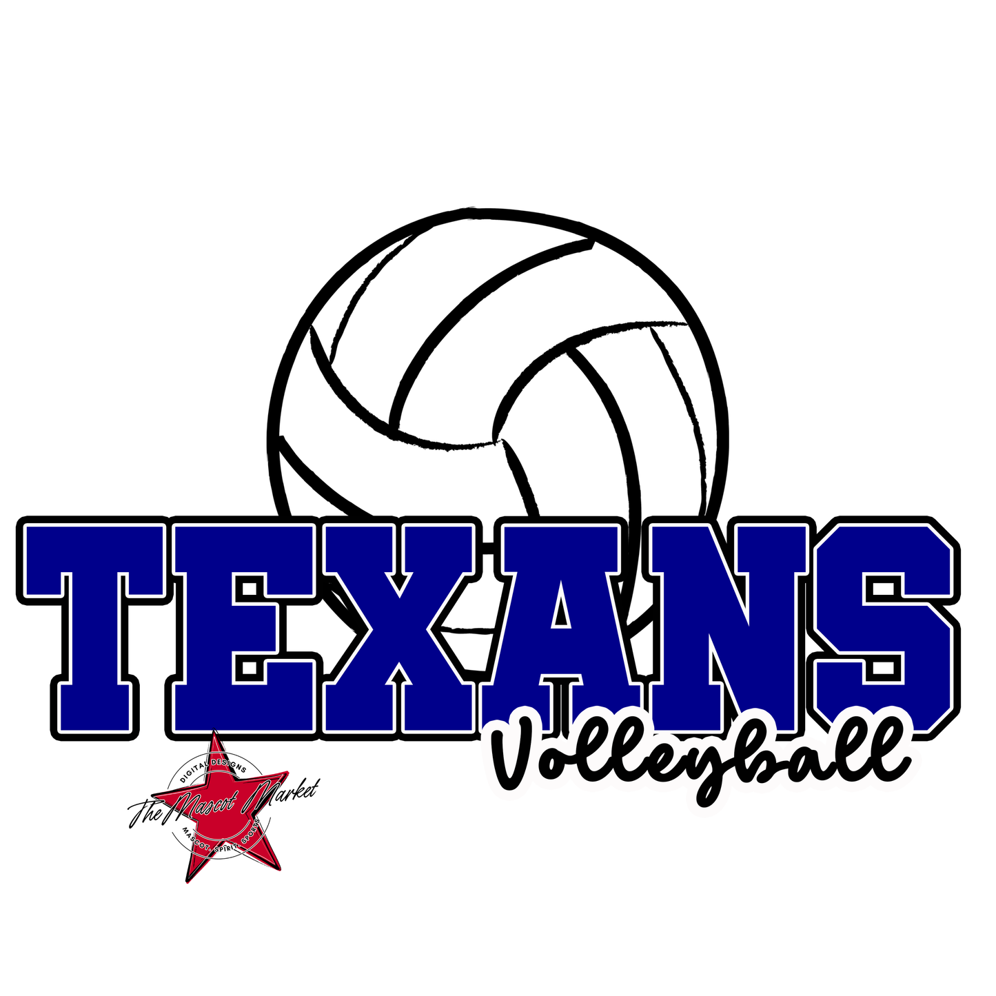 Texans Varsity Volleyball-Blue