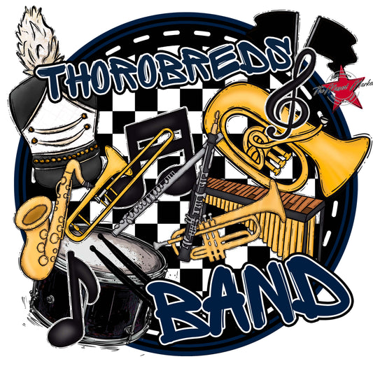 Thorobreds Circle Band Frame-Navy