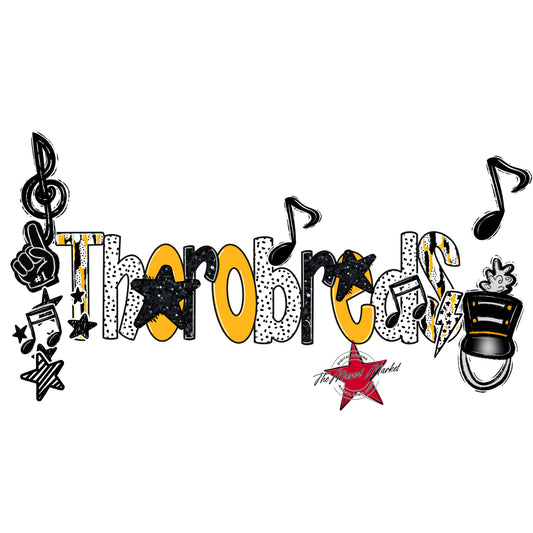 Thorobreds Band Scrape-Yellow