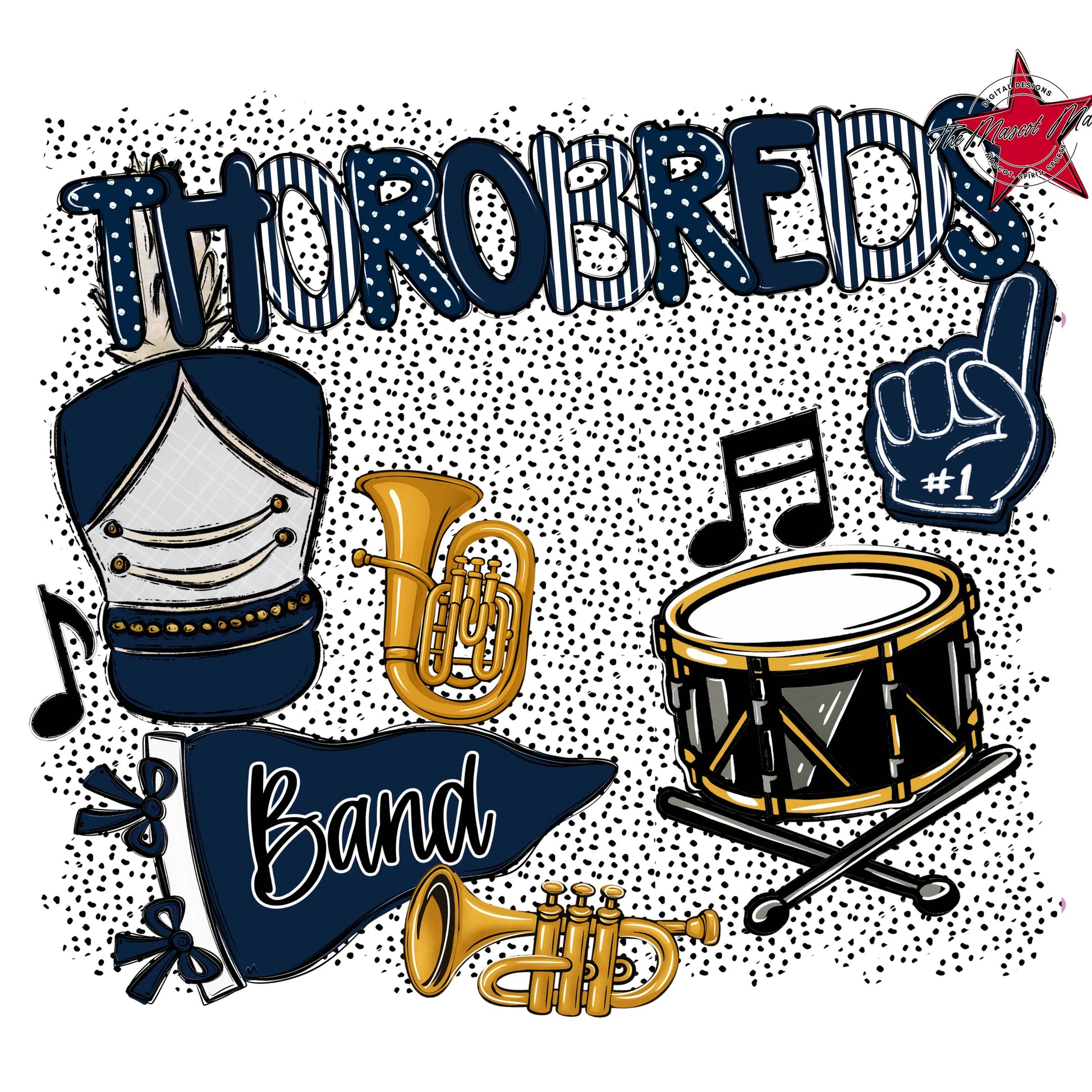 Thorobreds Band Spirit-Navy