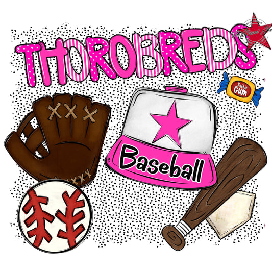 Thorobreds Baseball Spirit-Pink