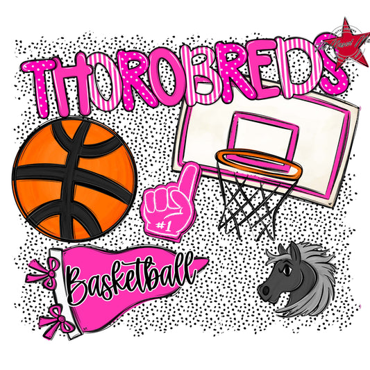 Thorobreds Basketball Spirit-Pink