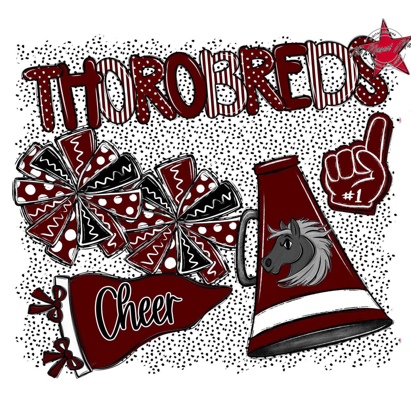 Thorobreds Cheer Spirit-Maroon
