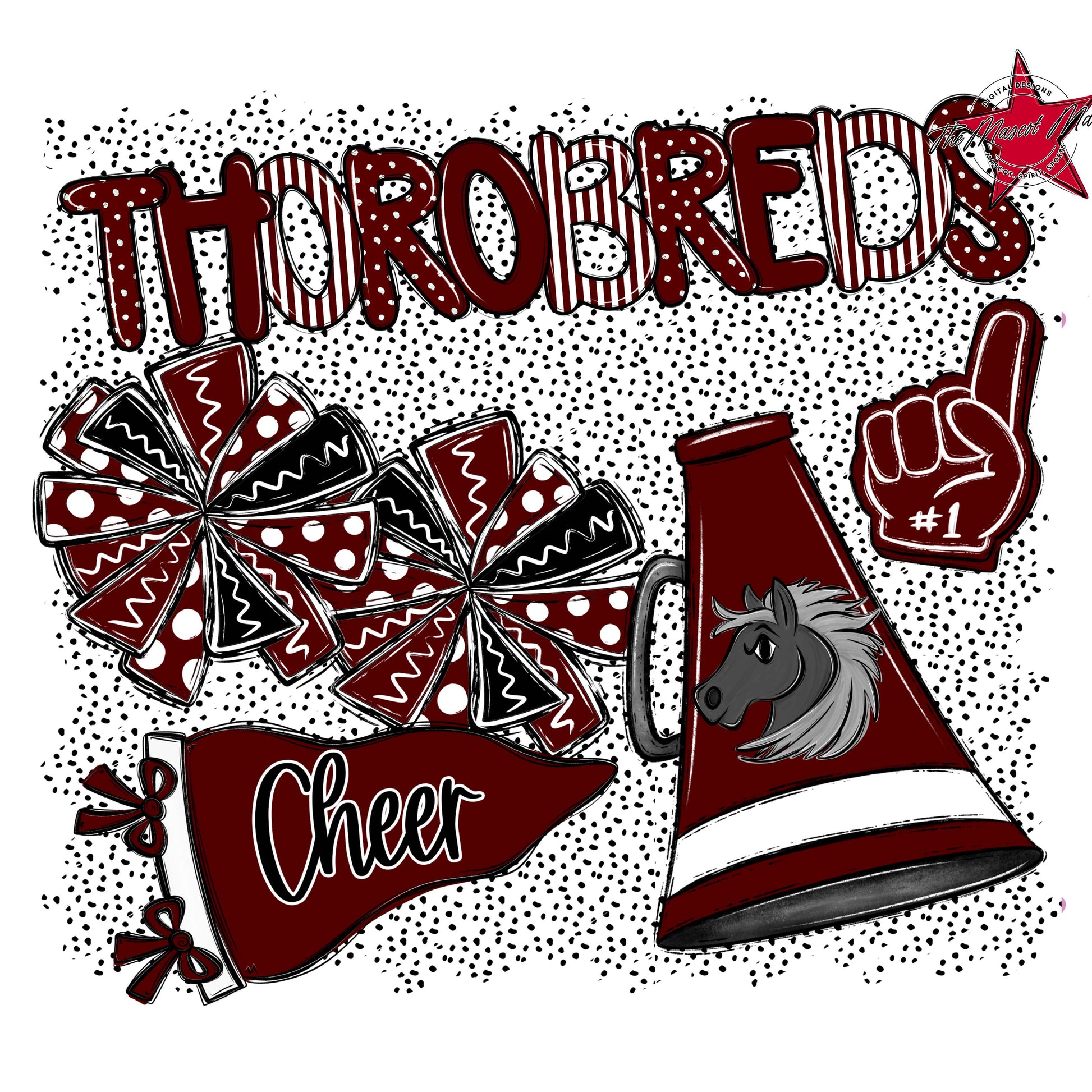 Thorobreds Cheer Spirit-Maroon