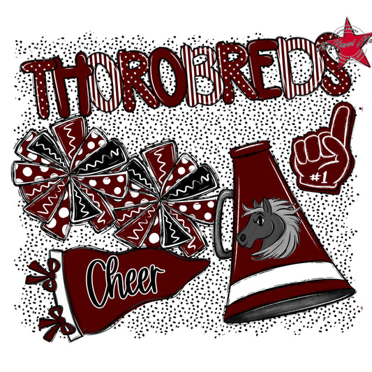 Thorobreds Cheer Spirit-Maroon