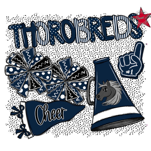 Thorobreds Cheer Spirit-Navy
