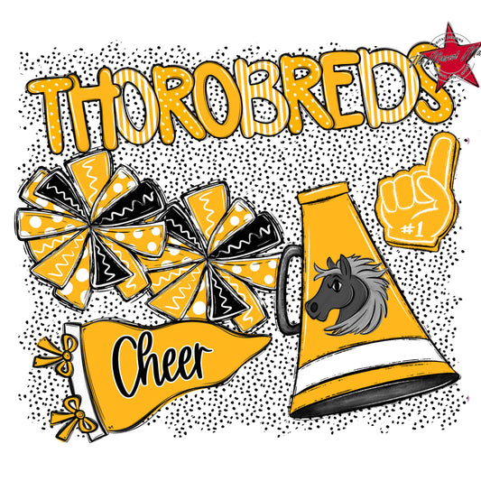 Thorobreds Cheer Spirit-Yellow