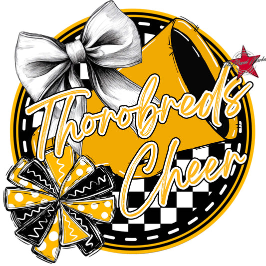 Thorobreds Circle Cheer Frame-Yellow
