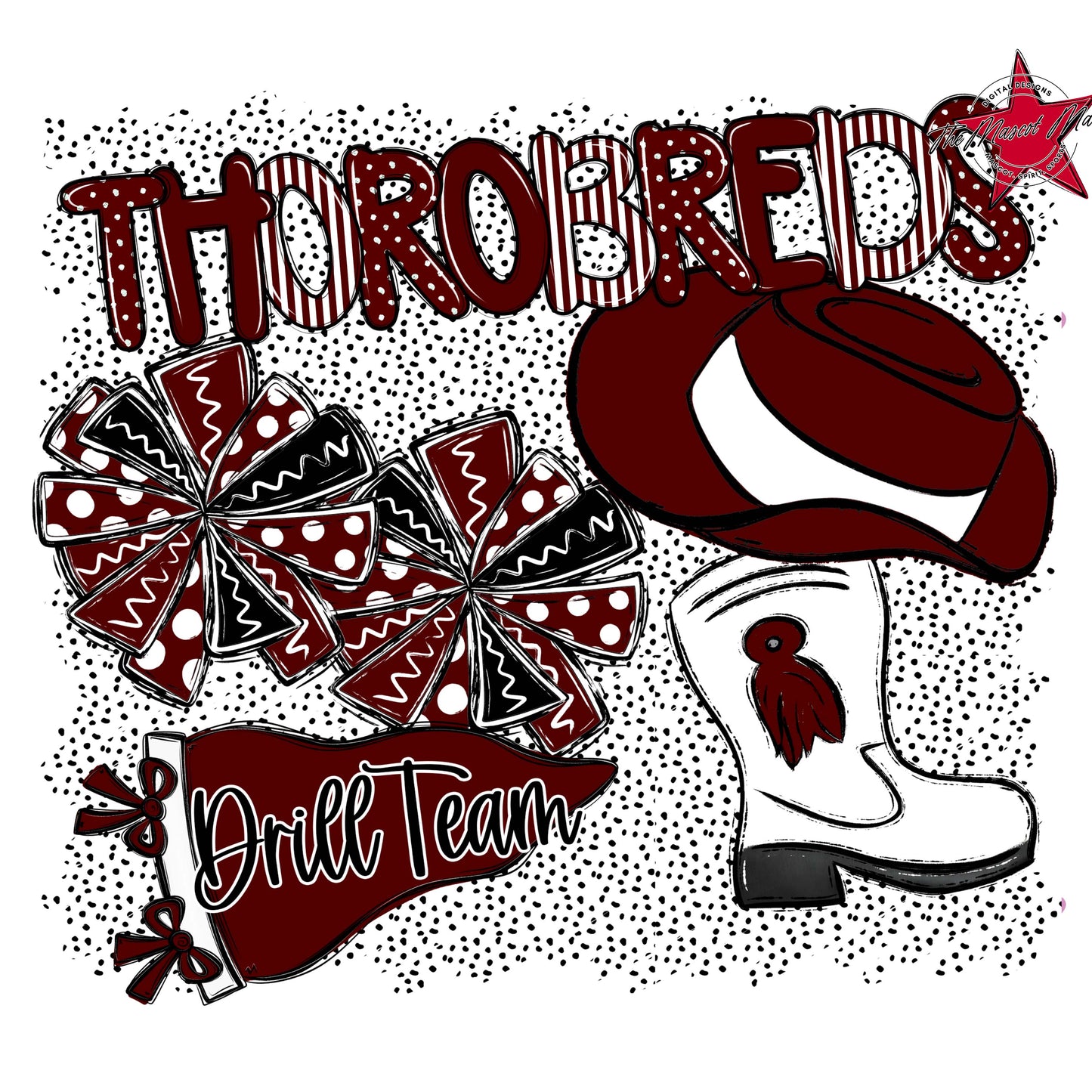 Thorobreds Drillteam Spirit-Maroon