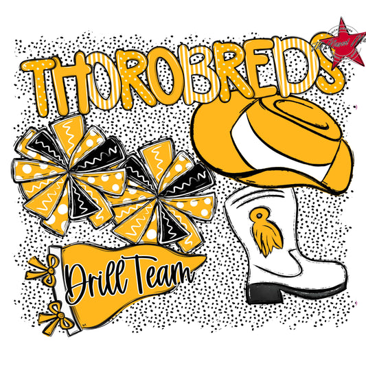 Thorobreds Drillteam Spirit-Yellow