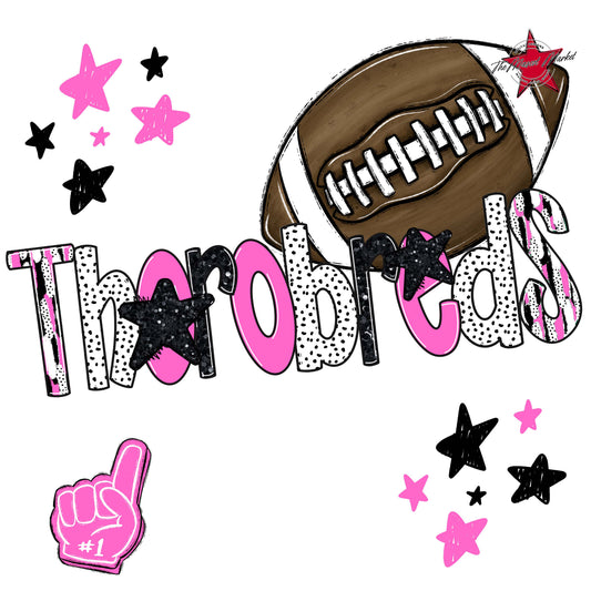 Thorobreds Football Scrape-Baby Pink