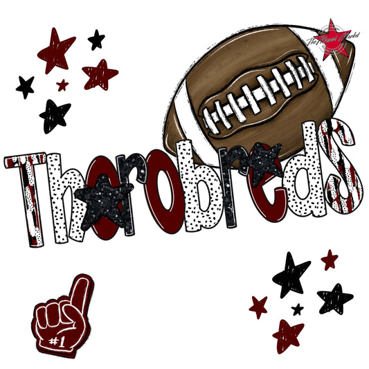 Thorobreds Football Scrape-Maroon