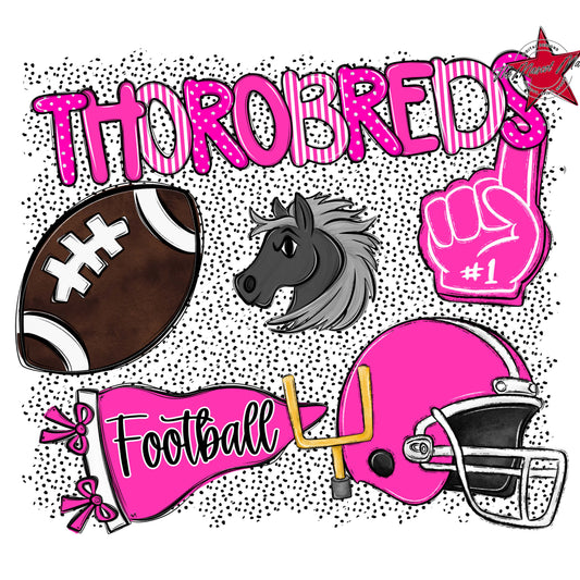 Thorobreds Football Spirit-Pink