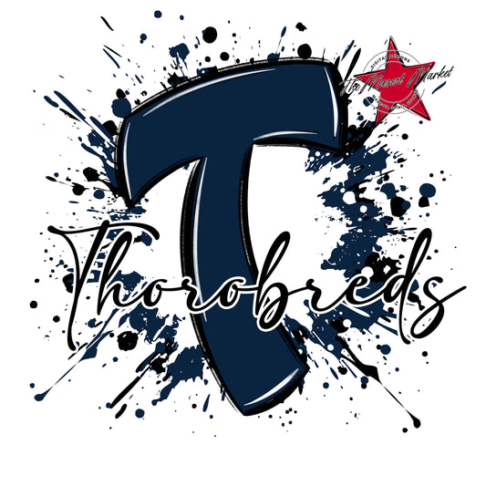 Thorobreds Mascot Splatter-Navy