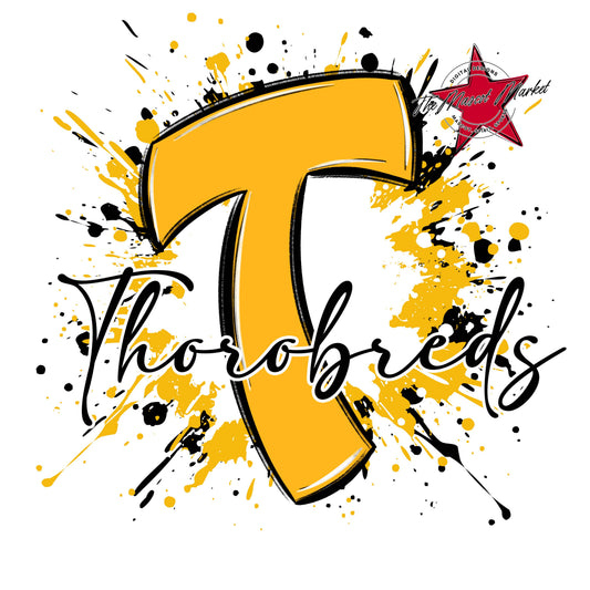 Thorobreds Mascot Splatter-Yellow
