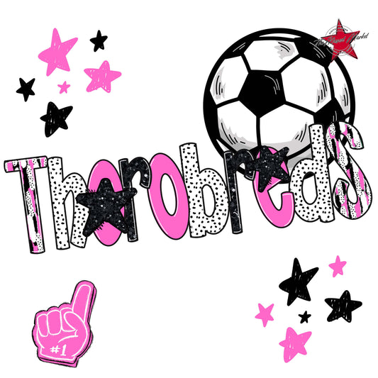 Thorobreds Soccer Scrape-Baby Pink