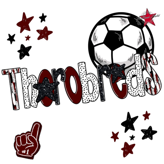 Thorobreds Soccer Scrape-Maroon