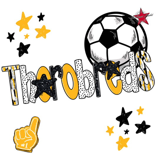 Thorobreds Soccer Scrape-Yellow