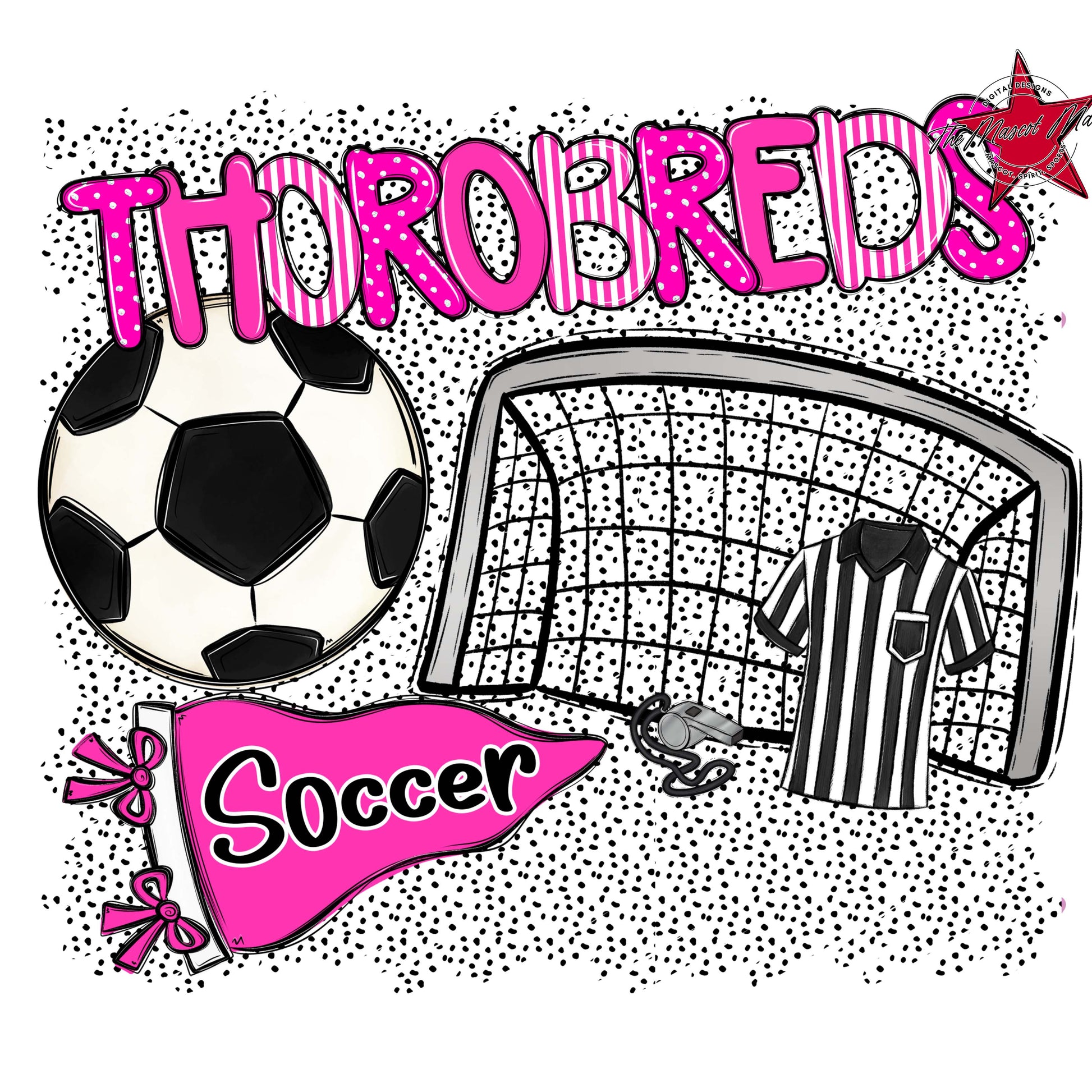 Thorobreds Soccer Spirit-Pink