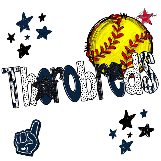 Thorobreds Softball Scrape-Navy