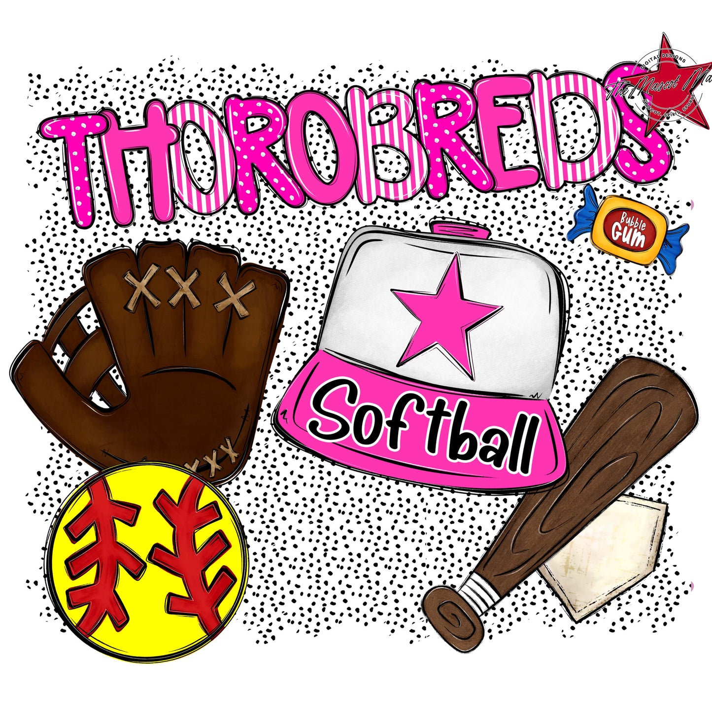 Thorobreds Softball Spirit-Pink