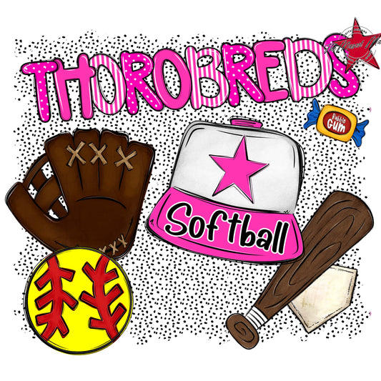 Thorobreds Softball Spirit-Pink