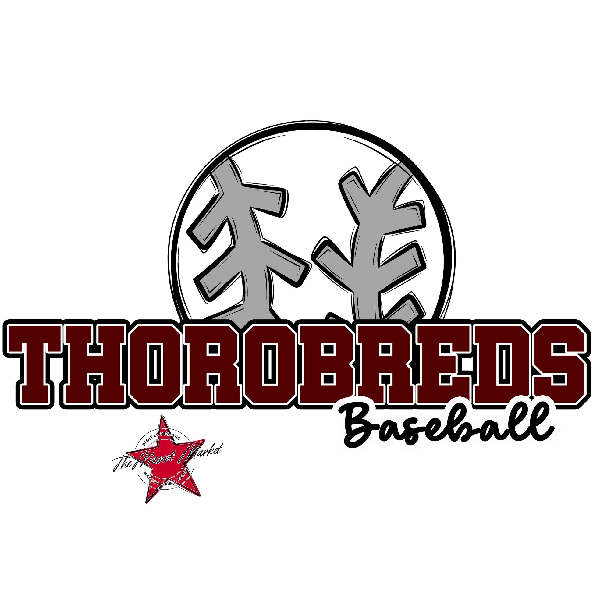 Thorobreds Varsity Baseball-Maroon