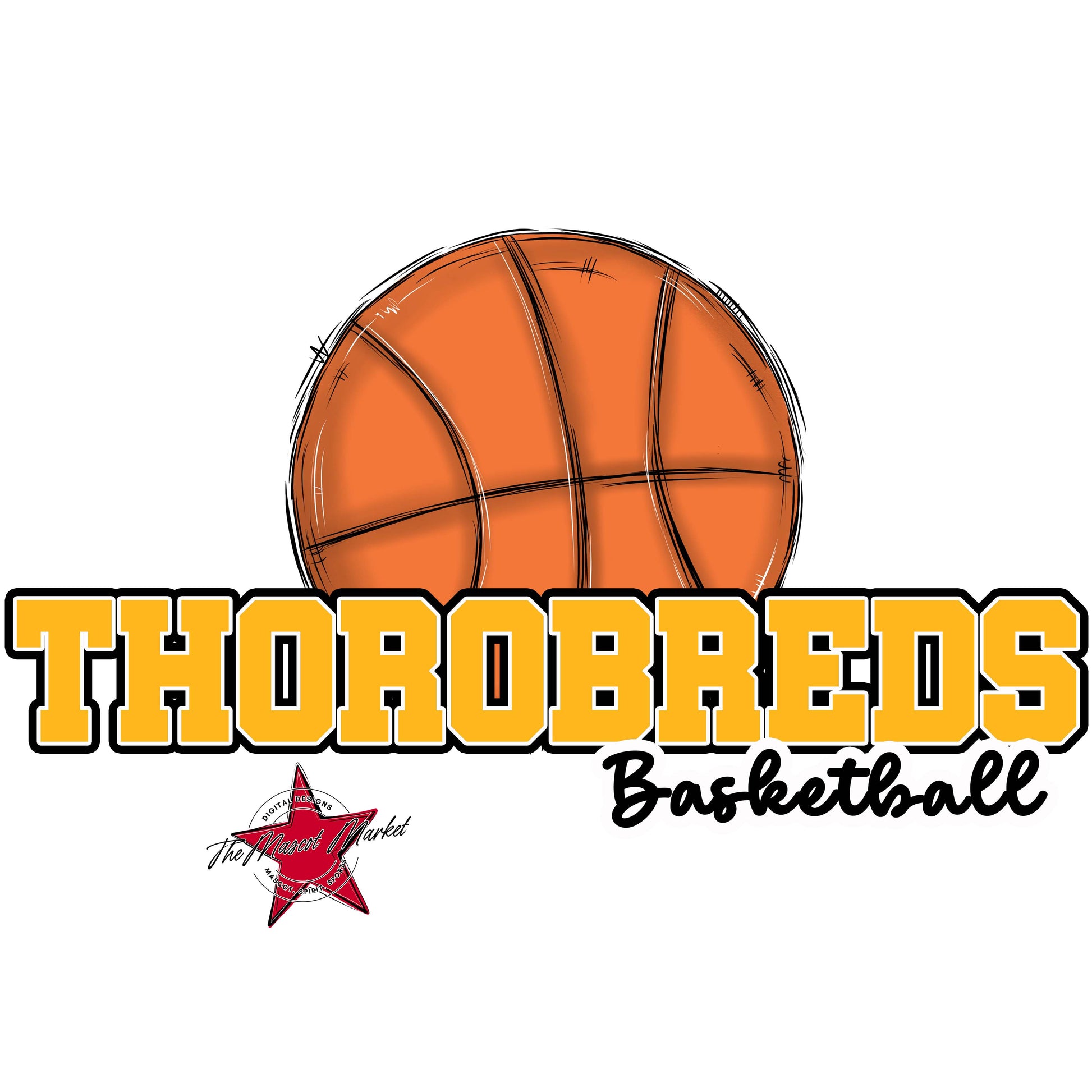 Thorobreds Varsity Basketball-Yellow