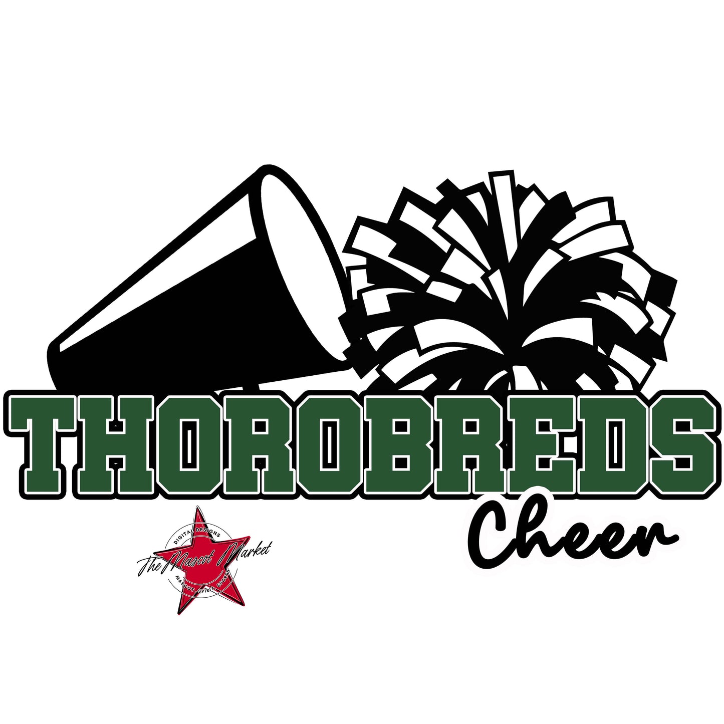 Thorobreds Varsity Cheer-Green