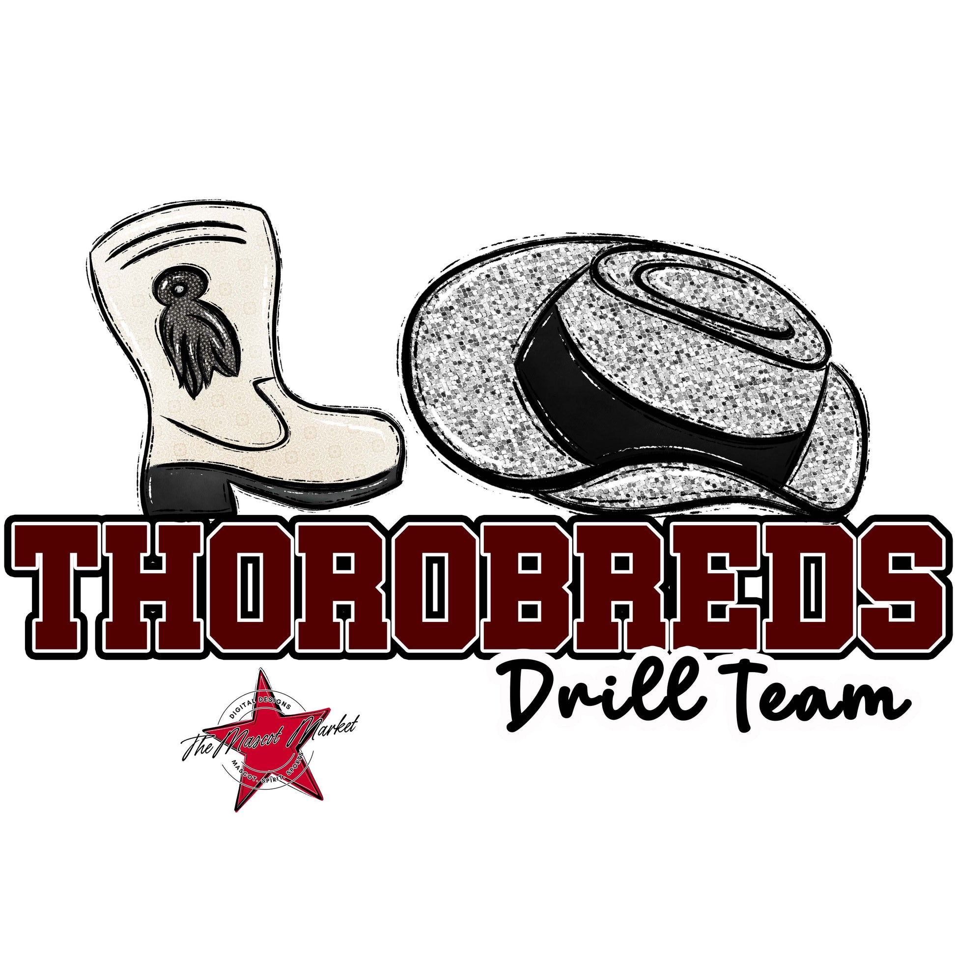 Thorobreds Varsity Drillteam-Maroon