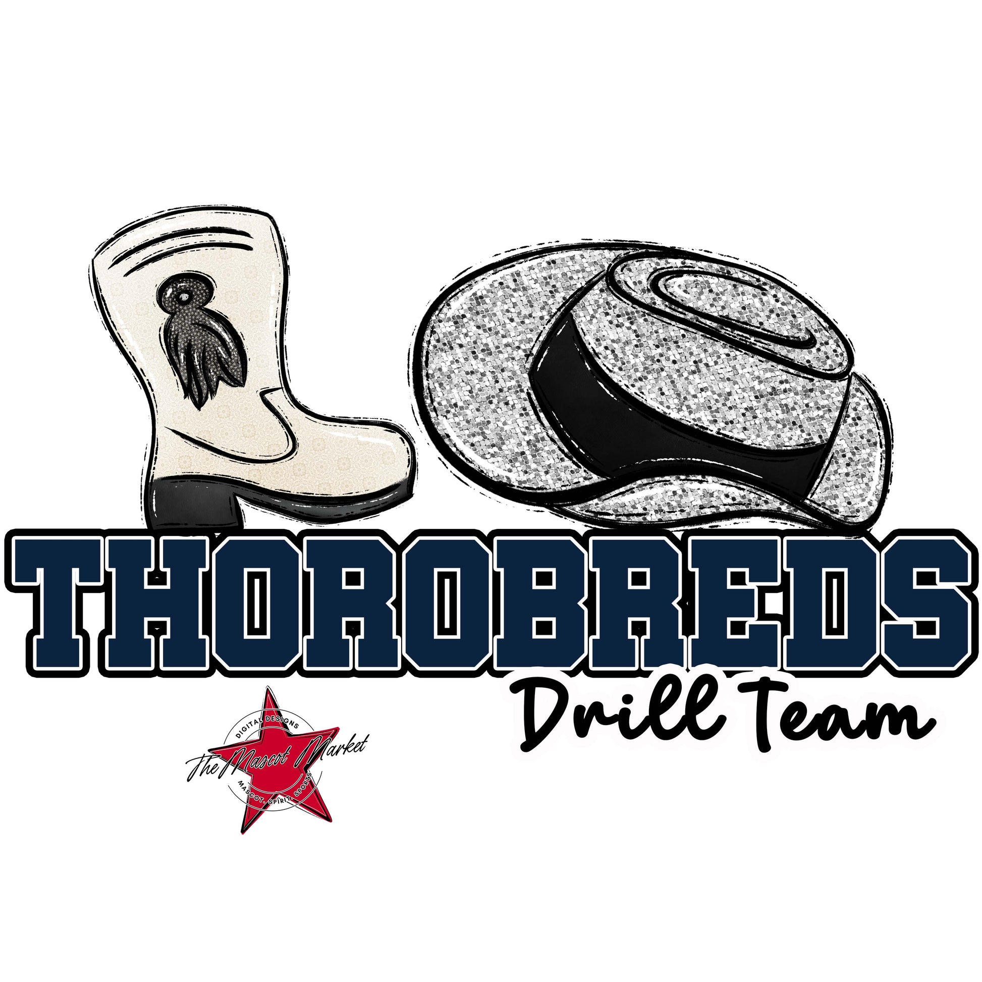 Thorobreds Varsity Drillteam-Navy