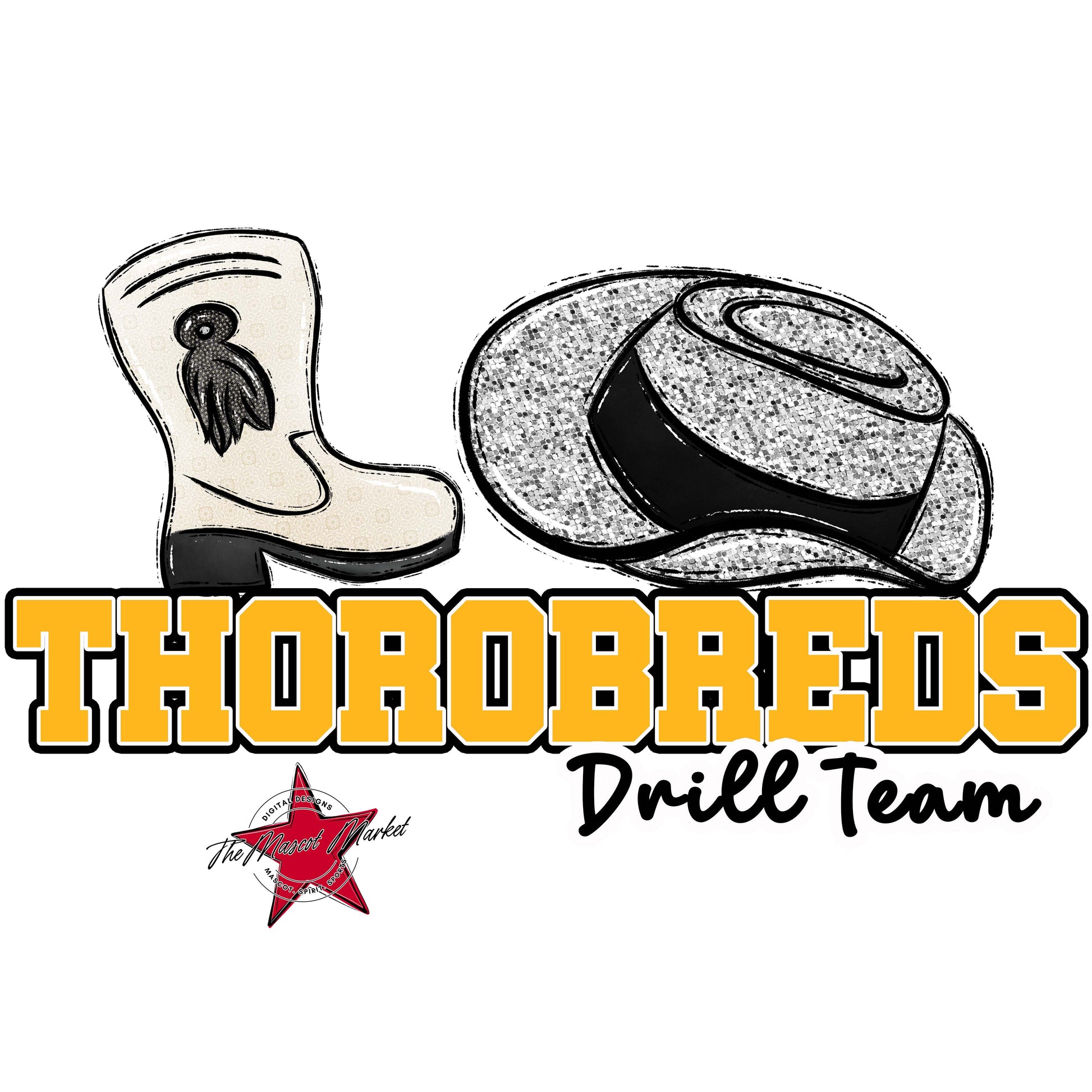 Thorobreds Varsity Drillteam-Yellow