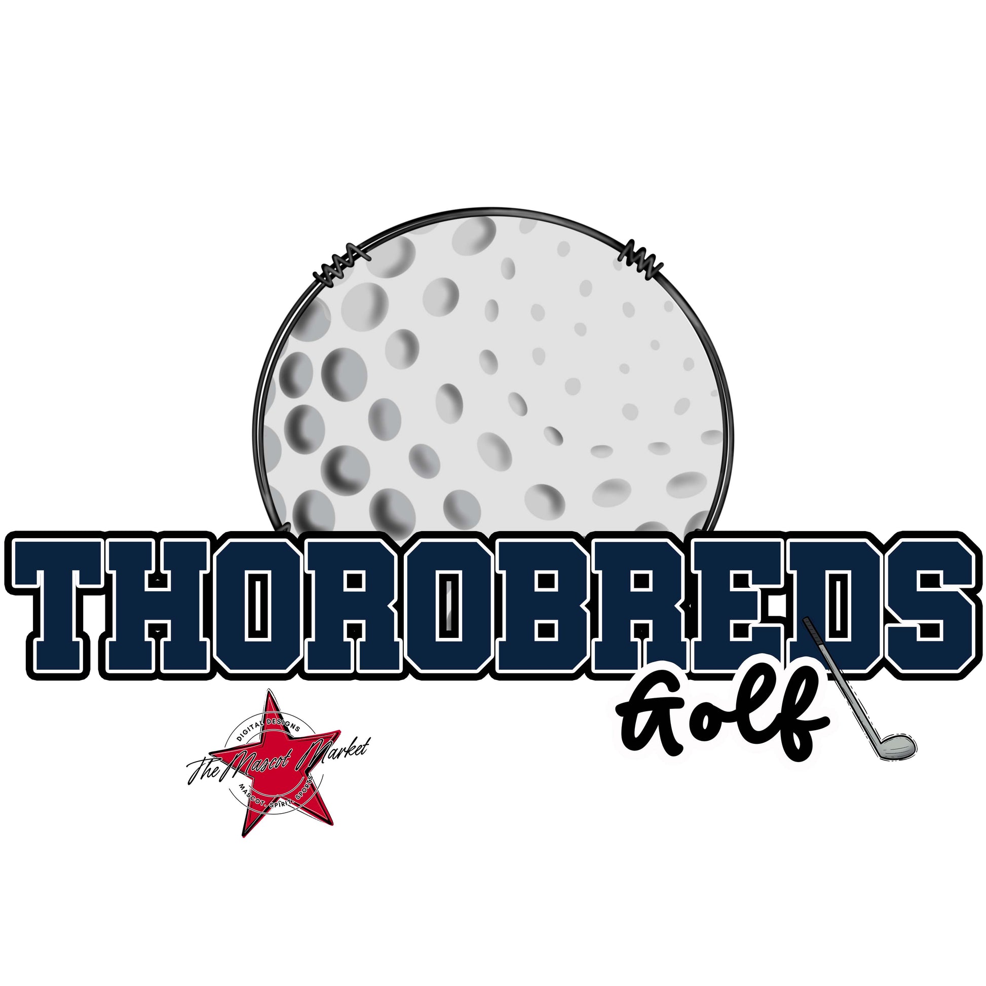 Thorobreds Varsity Golf-Navy