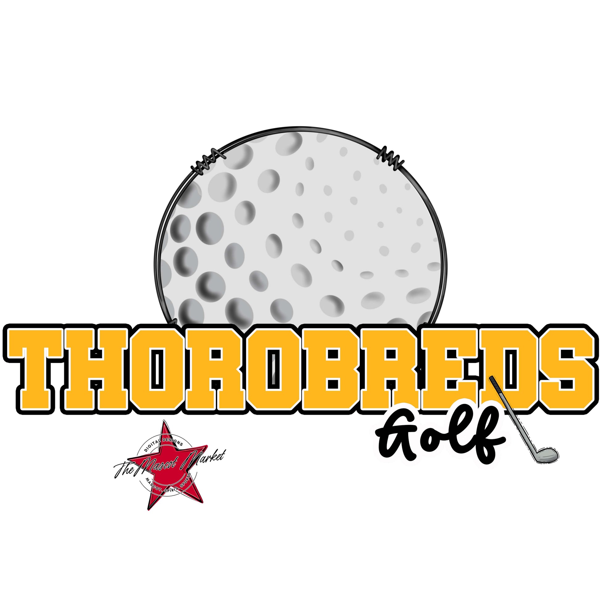 Thorobreds Varsity Golf-Yellow
