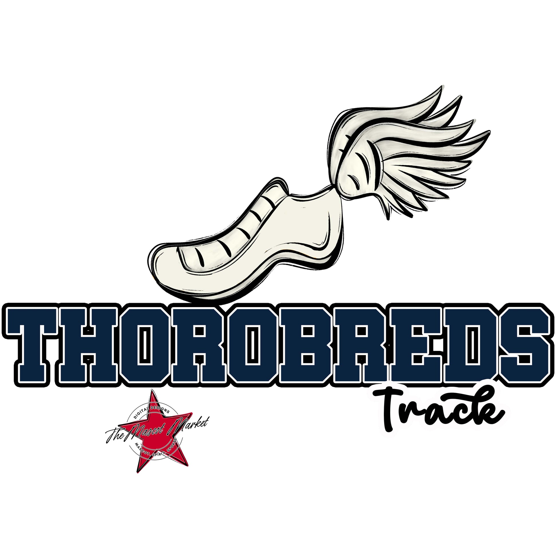 Thorobreds Varsity Track-Navy