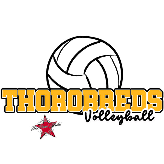 Thorobreds Varsity Volleyball-Yellow