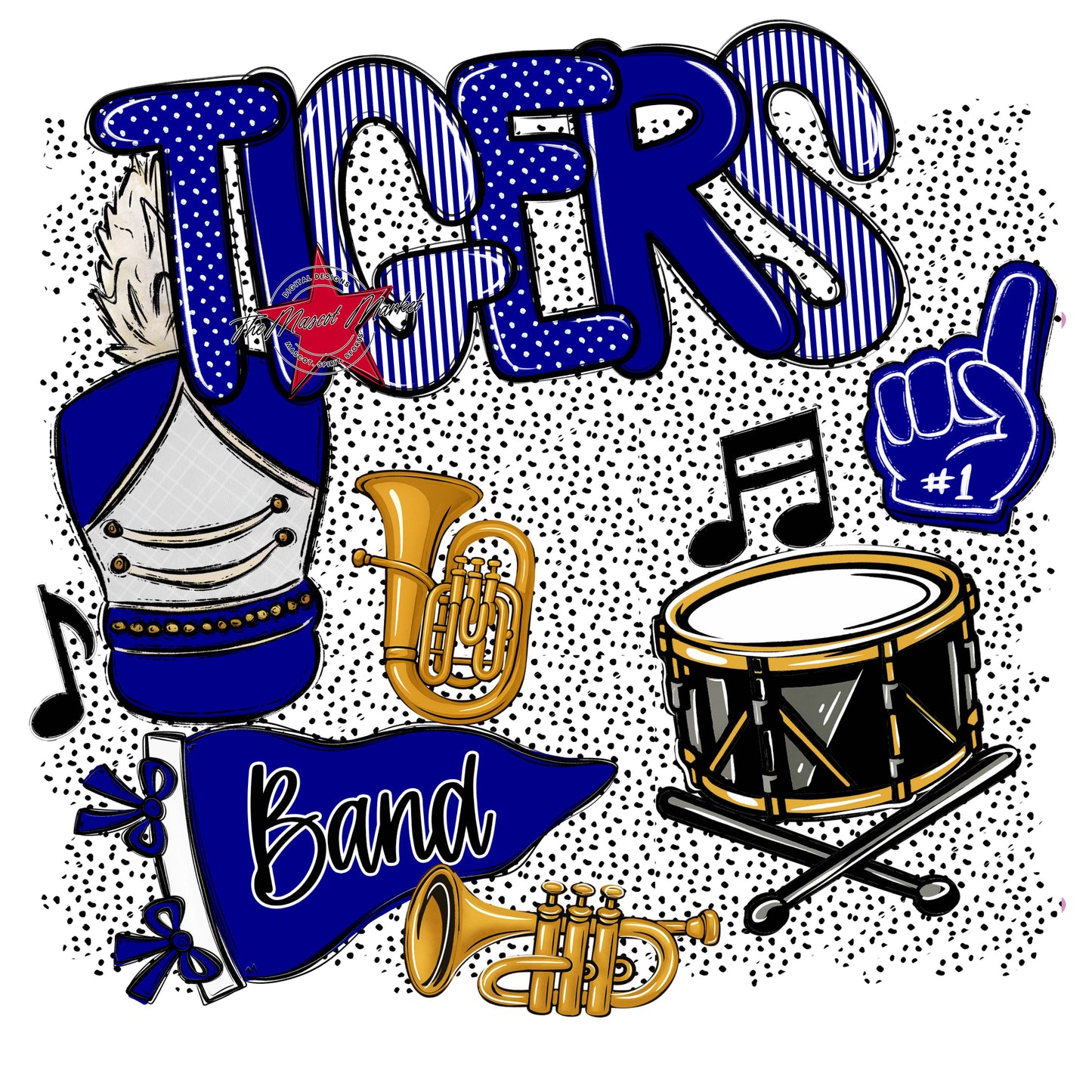 Tigers Band Spirit-Blue