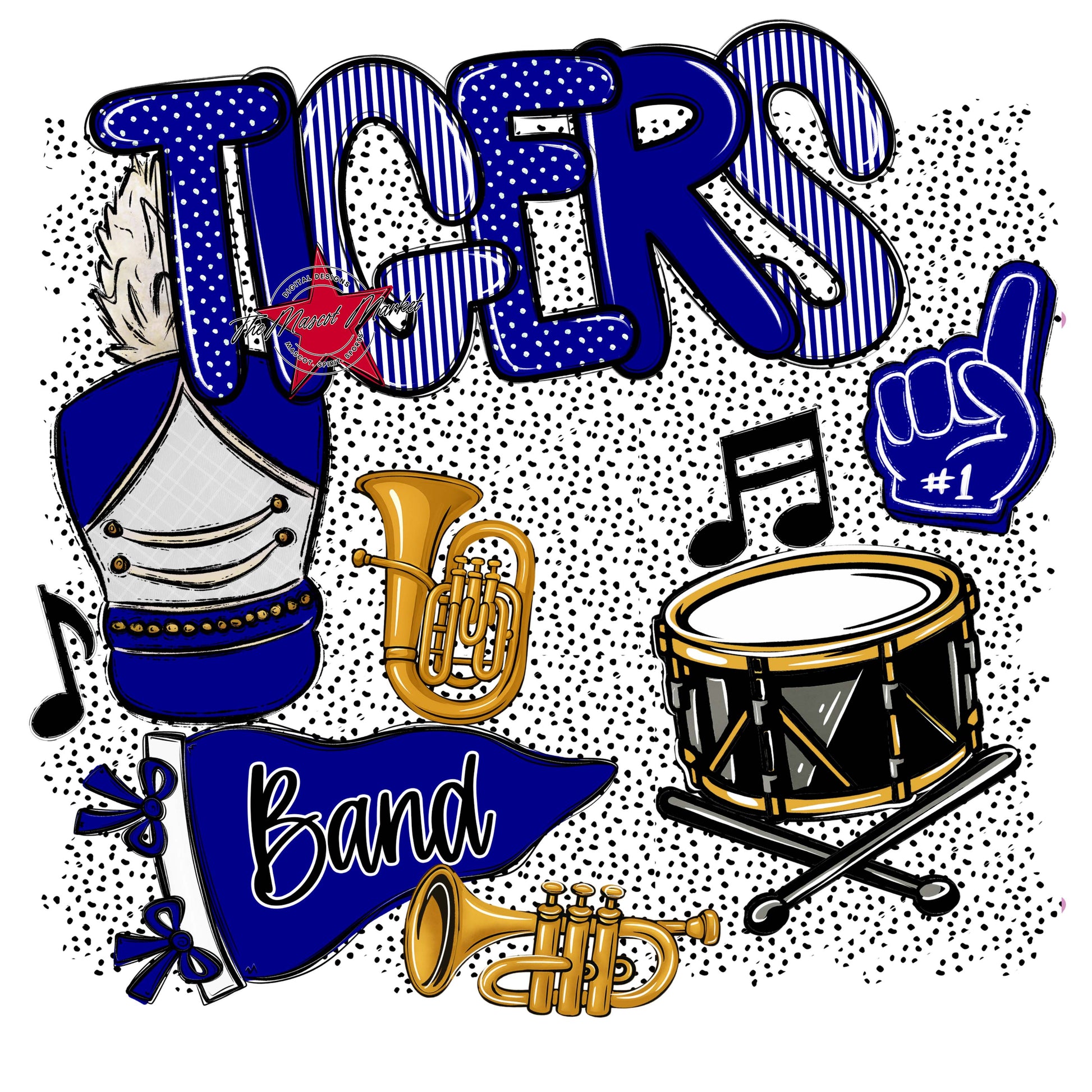 Tigers Band Spirit-Blue