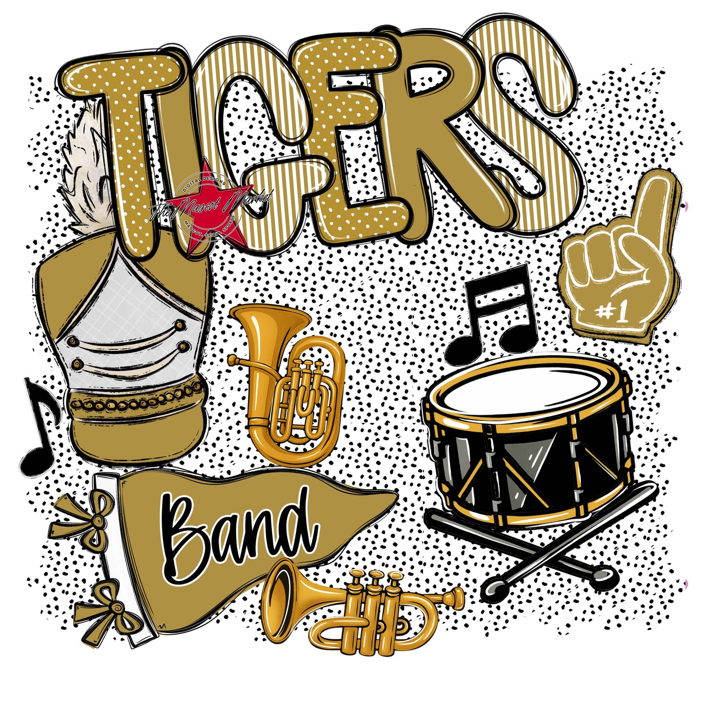 Tigers Band Spirit-Gold