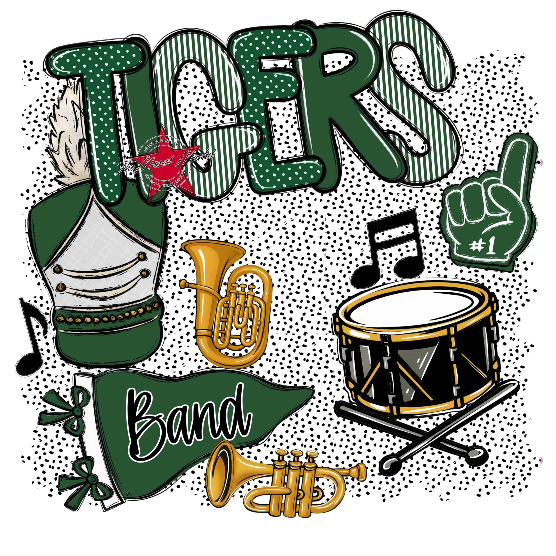 Tigers Band Spirit-Green