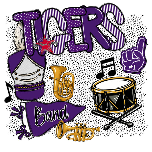 Tigers Band Spirit-Purple