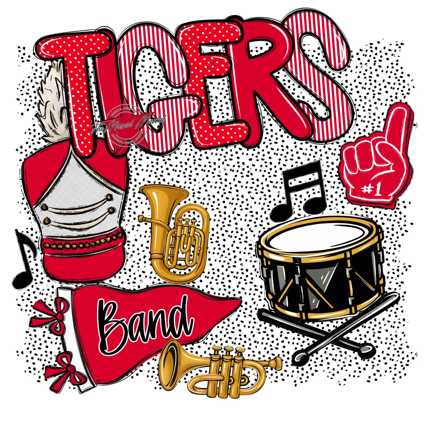 Tigers Band Spirit-Red