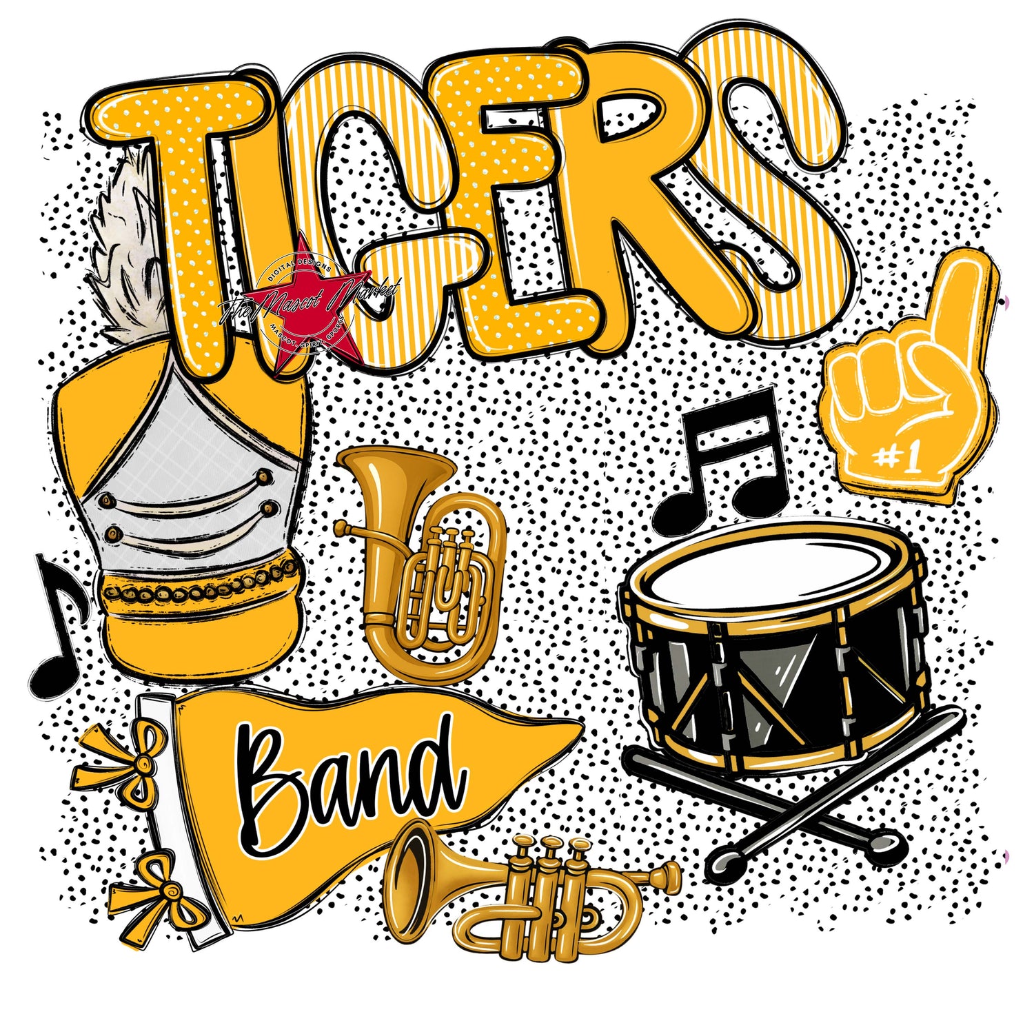 Tigers Band Spirit-Yellow