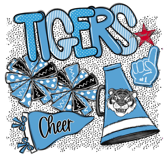 Tigers Cheer Spirit-Carolina Blue