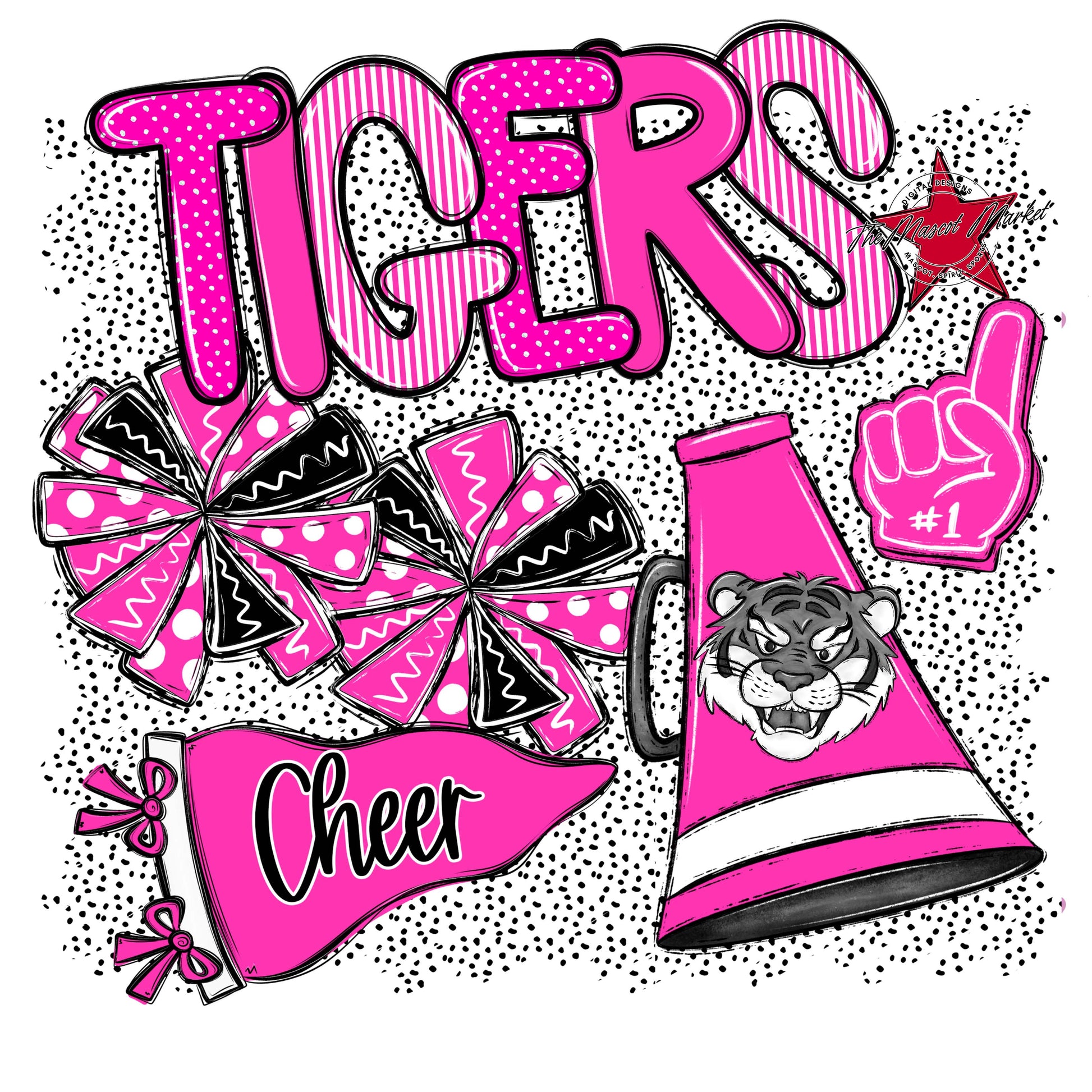 Tigers Cheer Spirit-Pink