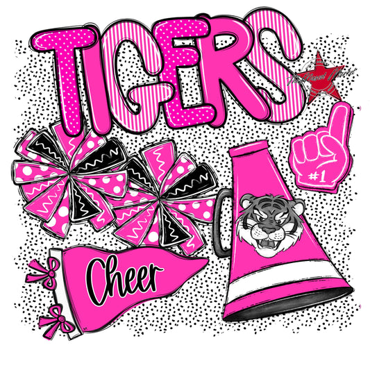 Tigers Cheer Spirit-Pink