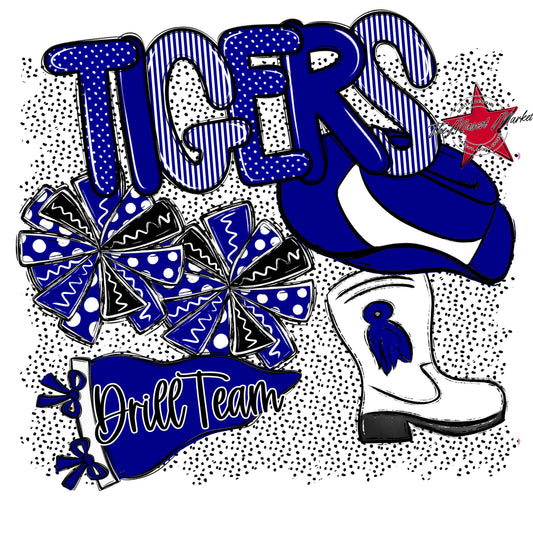 Tigers Drillteam Spirit-Blue