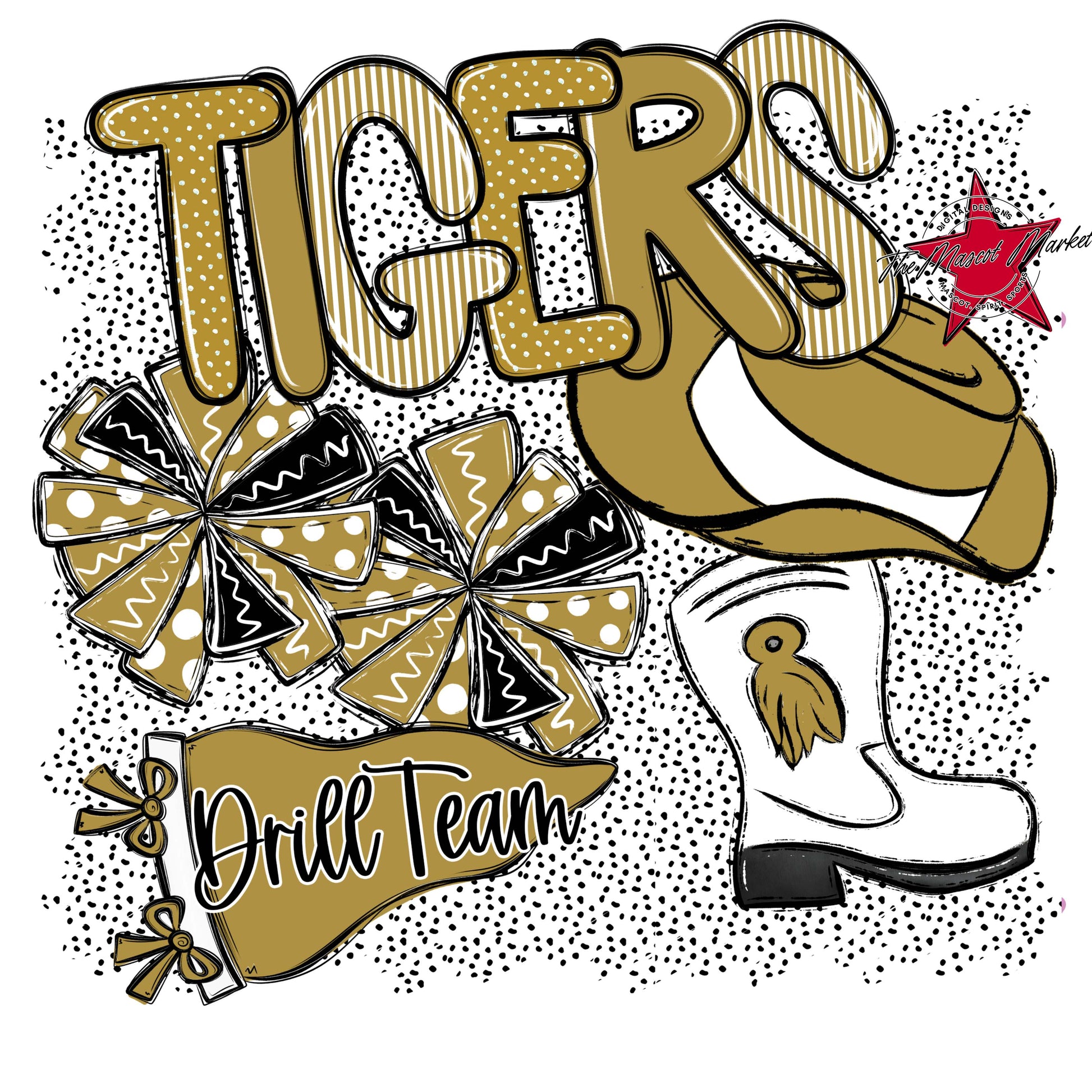 Tigers Drillteam Spirit-Gold