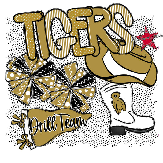 Tigers Drillteam Spirit-Gold